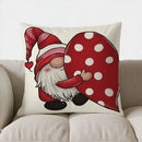 Axyaa Red Typography Pattern Pillow Cover - for Sofa, Bedroom, Car