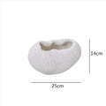 Axyaa Coral Texture Flower Vase Set | Modern Resin Home Decor Craft