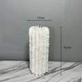 Axyaa Handcrafted Pleated Ceramic Vase with Irregular Ripples