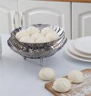 Axya Stainless Steel Expandable Food Steamer Basket Vegetable Cooker Mesh Bun Steamer