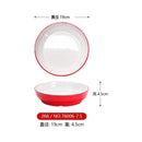Axyaa Double Color Red White Round Banquet Tableware Hot Pot Dish