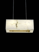 Marble Dining Room Kitchen Island Chandelier by Axyaa: Modern Luxury White Marble Design