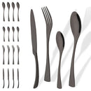 Axyaa 20-Piece Gold Stainless Steel Flatware Cutlery Set