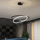 Axyaa Circular LED Pendant Light: Minimalist Nordic Design for Modern Decor