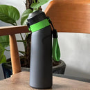 Axyaa Flavored Water Bottle Sports Alr Up Drinking Bottle with Fruit Fragrance Pods