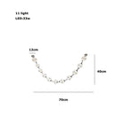 Axyaa Loft Staircase Chandelier with French Pearl Necklace Design