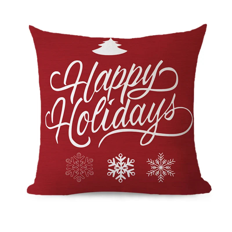 Axyaa Christmas Couch Pillows 45x45 Modern Xmas Home Decor Sofa Cushions