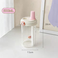 Axyaa Bubble Tea Kids Glass Water Bottle with Straw - BPA Free