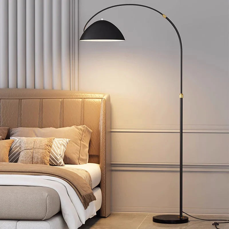 Luxury Marble Floor Lamp for Bedside & Living Room by Axyaa