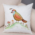 Axyaa Cartoon Parrot Pillowcase with Birds and Flowers 45x45cm
