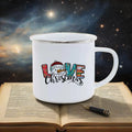Axyaa Enamel Cup: Cute & Funny Original Anime Mug for Tea, Coffee, Beer & Travel