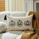 Axyaa Halloween Pumpkin and Funny Pillowcase Cojines - Sofa Throw Pillow Cover