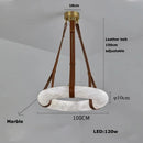 Axyaa Marble Leather LED Pendant Light for Bedroom & Living Room