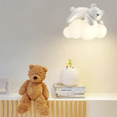 Axyaa Polar Bear Cloud Wall Lamp for Nursery Decor