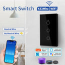 Axyaa WiFi Smart Touch Switch RF 433MHz for Alexa Google Home Control