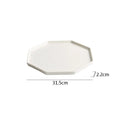 Axyaa Solid Color Ceramic Dinner Plates for Hotel & Restaurant Tableware