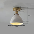 Axyaa LED Ceiling Light: Modern Style, Copper Ceramic, Indoor Home Lighting