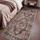 Bohemian Style Runner Rug by Axyaa - Retro Chic Carpet for Bedroom and Corridors