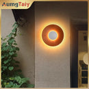 Axyaa Disc 7W LED Metal Wall Lights for Hotel Restaurant Bedroom Indoor Lighting