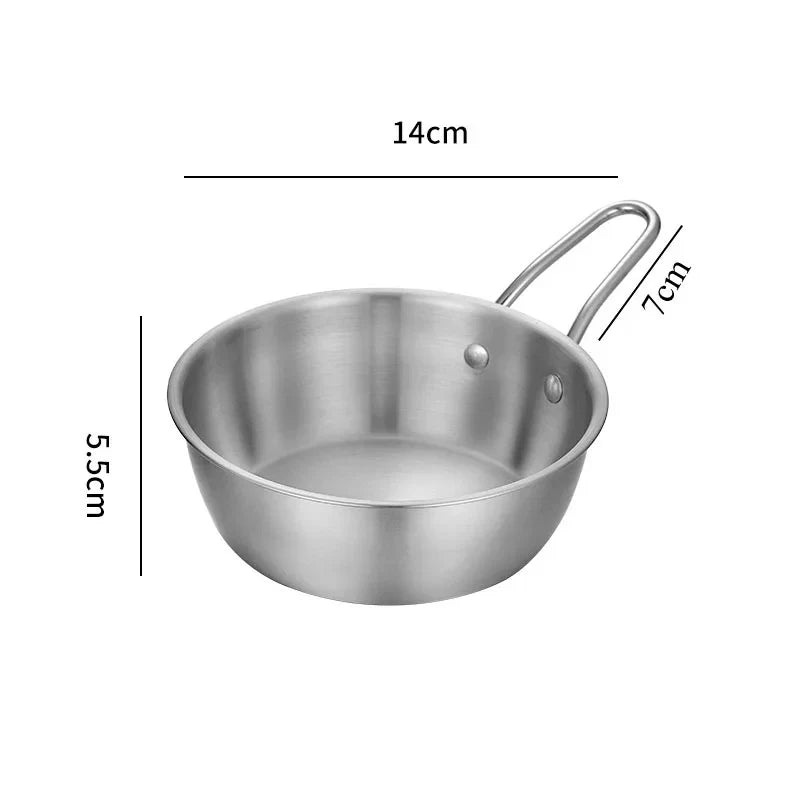 Axyaa Stainless Steel Golden Rice Wine Bowl Set - Seasoning Dishes Snack Cups
