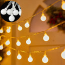 Axyaa Crystal Ball Globe String Lights Warm White Fairy Hanging Light