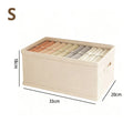 Axyaa Closet Organizer Box Pants Jeans Sweater Storage Compartment Basket