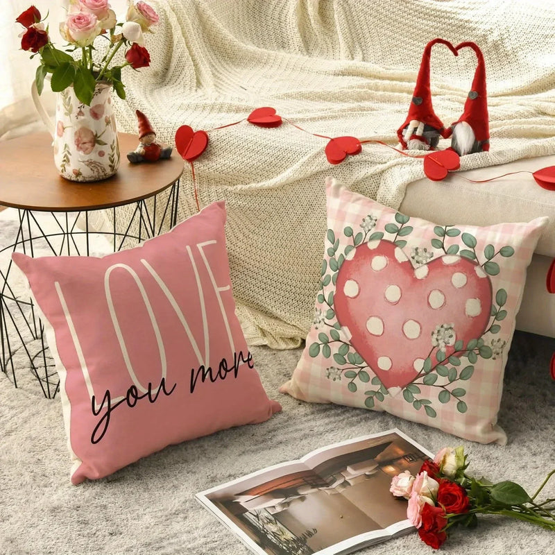Axyaa Love Leaf Pattern Pillowcase: Sweet & Romantic Home Decor