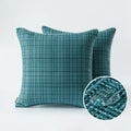 Axyaa Navy Blue Outdoor Waterproof Pillow Covers - Set of 4