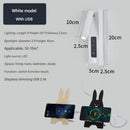 Axyaa LED Wall Mount Reading Light with USB Charging Port - Dimmable 350° Rotatable Spotlight