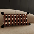 Axyaa Polka Dot Striped Pillow Cover: Square Removable Cushion for Home, Bed, Car