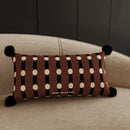 Axyaa Polka Dot Striped Pillow Cover: Square Removable Cushion for Home, Bed, Car
