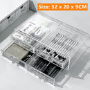 Axyaa Desk Organizer: Pen Pencil Holder with Drawer, Multi-functional Stationery Storage Box