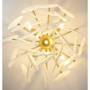 Axyaa Glass LED Pendant Chandelier 50cm Diameter Luxury Lighting Fixtures