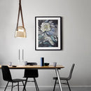 Axyaa Leather Belt Glass Chandelier Pendant Light Luxury LED Lamps Dining Living Room