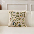 Axyaa Retro Cotton & Linen Throw Pillowcase 45x45 - Yarn-Dyed Jacquard Cover