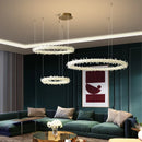 Axyaa Crystal Chandelier for Living Room - Modern Indoor Lighting Fixture