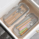 Axyaa Stainless Steel Dishwasher Basket with Chopstick Holder