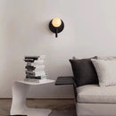 Axyaa Nordic Italian Marble Wall Lamp with Spotlight for Minimalist Bedroom