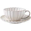 Axyaa Ceramic Petal Flower Coffee Cup, Underglaze Color, Latte Cup