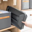Axyaa Wardrobe Organizer: Foldable Storage Box with Handle, Steel Frame for Pants & Sweaters
