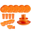 Axyaa Green Wheat Straw Cutlery Set and Tableware Collection