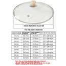 Axyaa Tempered Glass Chef Lid with Wooden Handle for Versatile Home Cooking