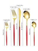 Axyaa Stainless Steel Holiday Tableware Set for Festive Gift Giving.