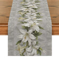 Axyaa Lily Floral Table Runner for Indoor and Outdoor Home Party Decor