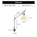 Axyaa Nordic Swing Arm Chandelier, Retractable LED Ceiling Lamp for Home Decoration