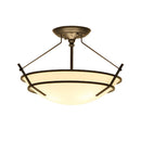 Axyaa Glass Chandelier: Wrought Iron Ceiling Lamp for Bedroom, Kitchen, Living Room