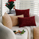 Red Gold Sequin Cushion Cover 45x45 - Axyaa High Quality Luxury Home Decoration