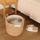 Axyaa Woven Straw Basket Set for Storage, Picnics, and Laundry