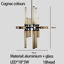 Axyaa Glass Tube Pendant Light for Home LED in Minimalist Design