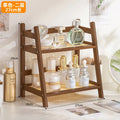 Axyaa Bamboo Storage Rack: Kitchen & Desktop Organizer, Counter Shelf, Display Rack